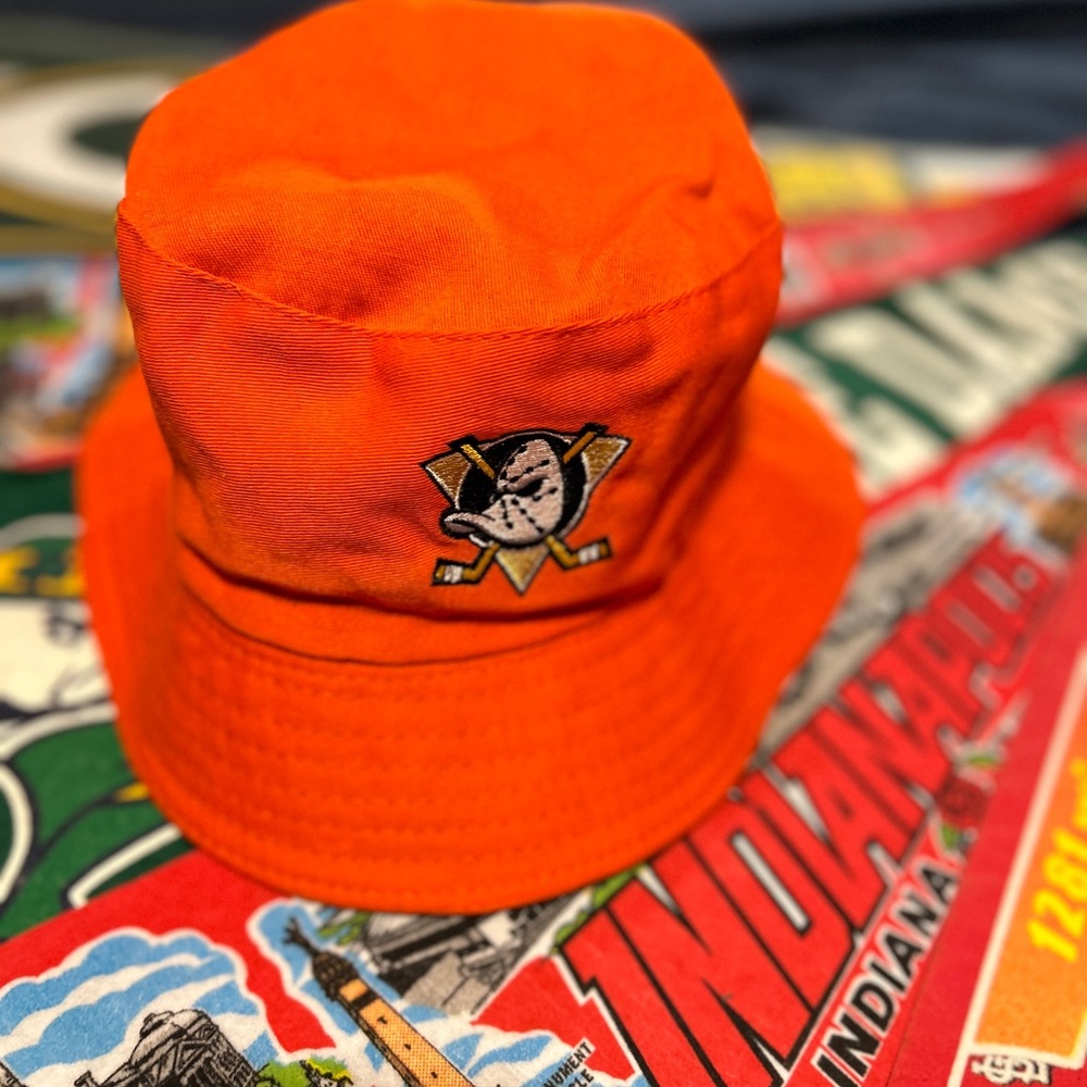 Bucket Hat. Chick Fil A & Anaheim Ducks.